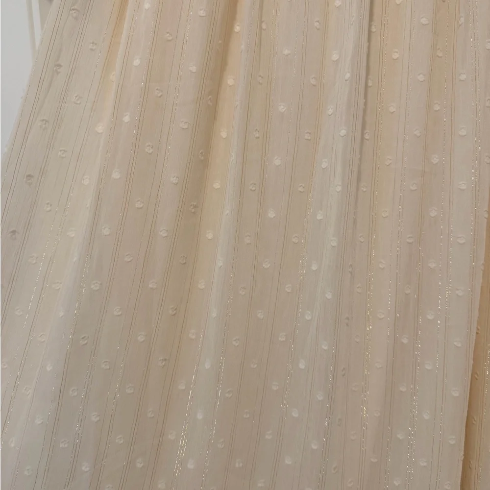 NWOT! The Post Cream Smocked Dress - Picture 2 of 4